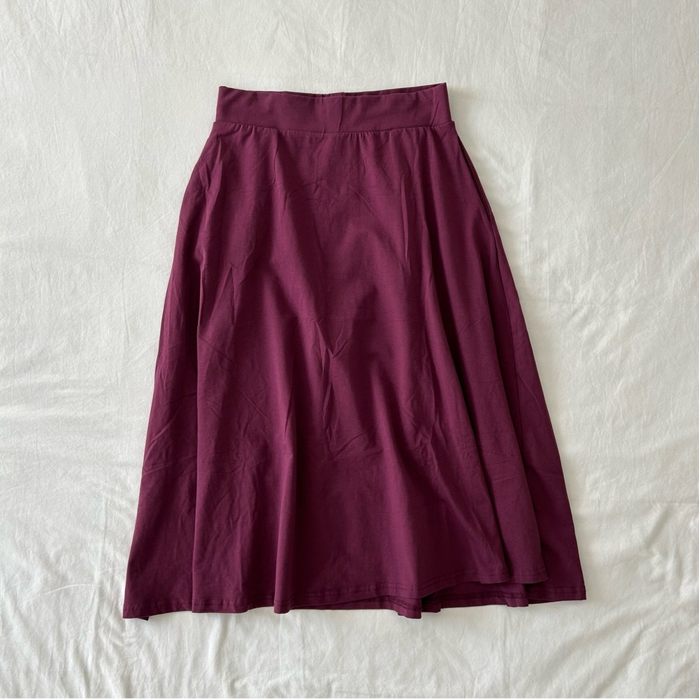 Pact organic fit & flare skirt with pockets
